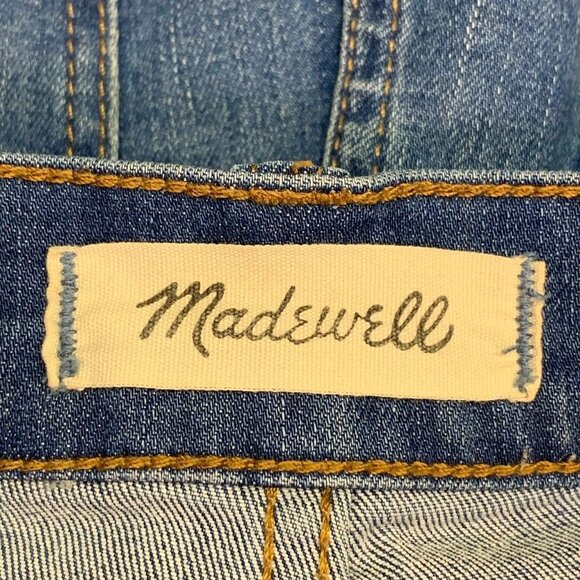 Madewell Women's Cali Demi Boot Step Raw Hem Stretch Denim Jeans Size 28 - Picture 6 of 13